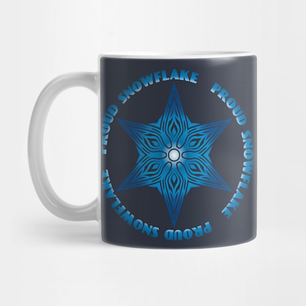 Proud Snowflake (blue) by candhdesigns